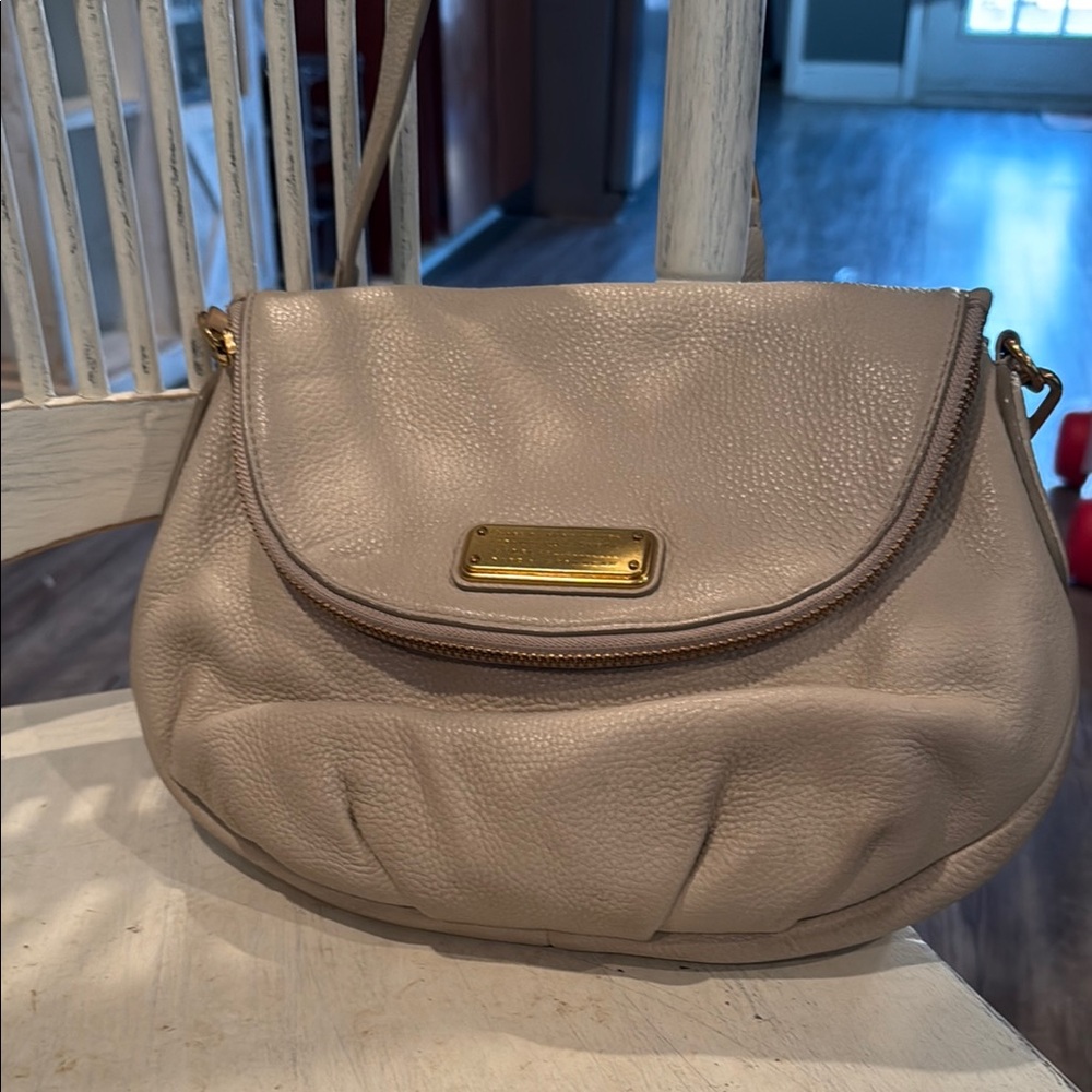 Marc Jacobs Beige Leather Shoulder Bag